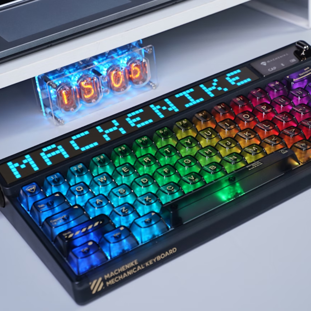 Механическая клавиатура с пиксельным дисплеем. MACHENIKE KT68 Pro